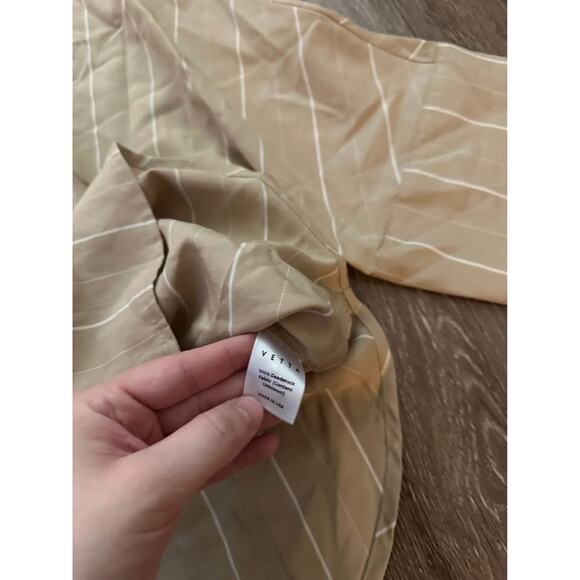 VETTA Capsule‎ Women’s Upcycled Slouchy Striped Minimalist Boyfriend Top NWT- XS - Picture 8 of 9